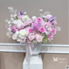 Bình hoa nhập khẩu tone hồng cao cấp tặng sinh nhật Sếp